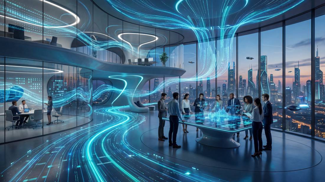 Tło bohatera Szkolenia AI